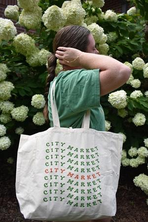 City Market Shopping Bag - Lg. Natural